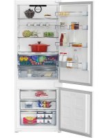 Beko BCNE400E40SN No Frost beépíthető kombinált hűtőszekrény